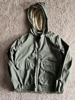 The North Face Olive Green Hooded Utility Jacket